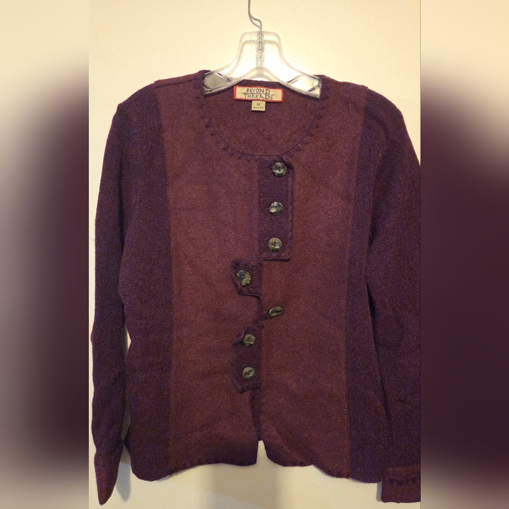 Beyond Threads Tabs Alpaca Cardigan - Picture 2 of 2